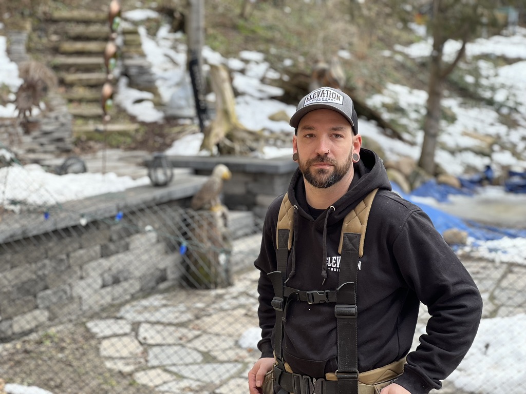 Paul Taylor of Elevation Builders on a residential jobsite