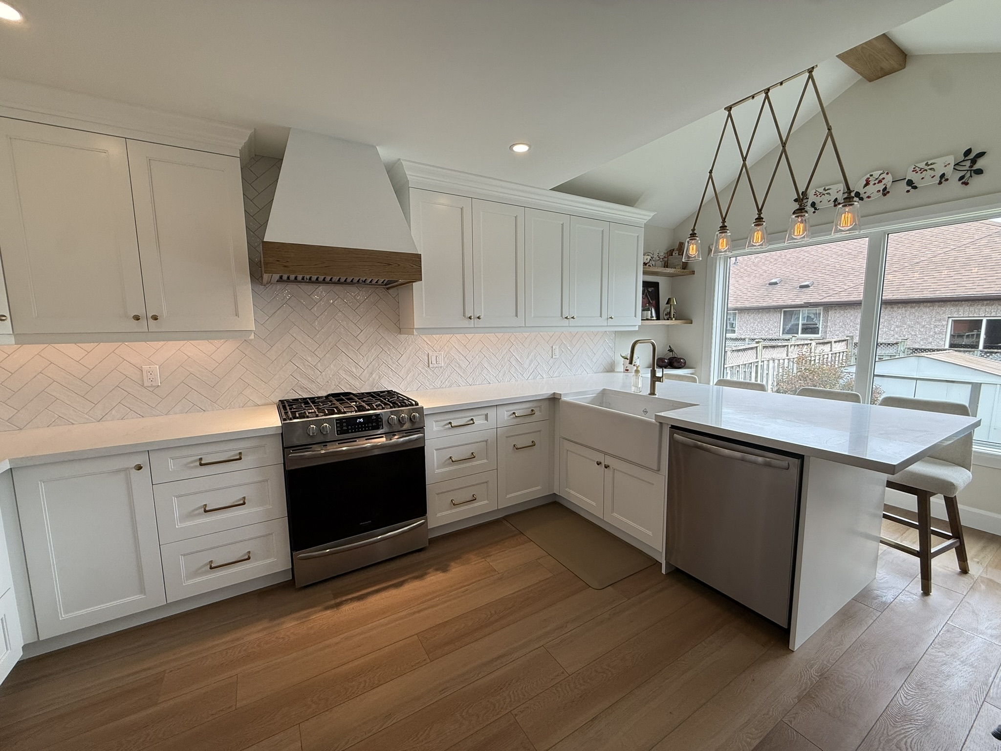 Completed Bailey kitchen from the same viewpoint